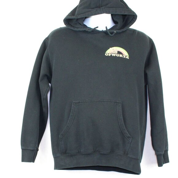OFWGTKA Odd Future Wolf Gang Cat Rainbow Streetwear Graphic Hoodie Mens Small - Picture 2 of 9